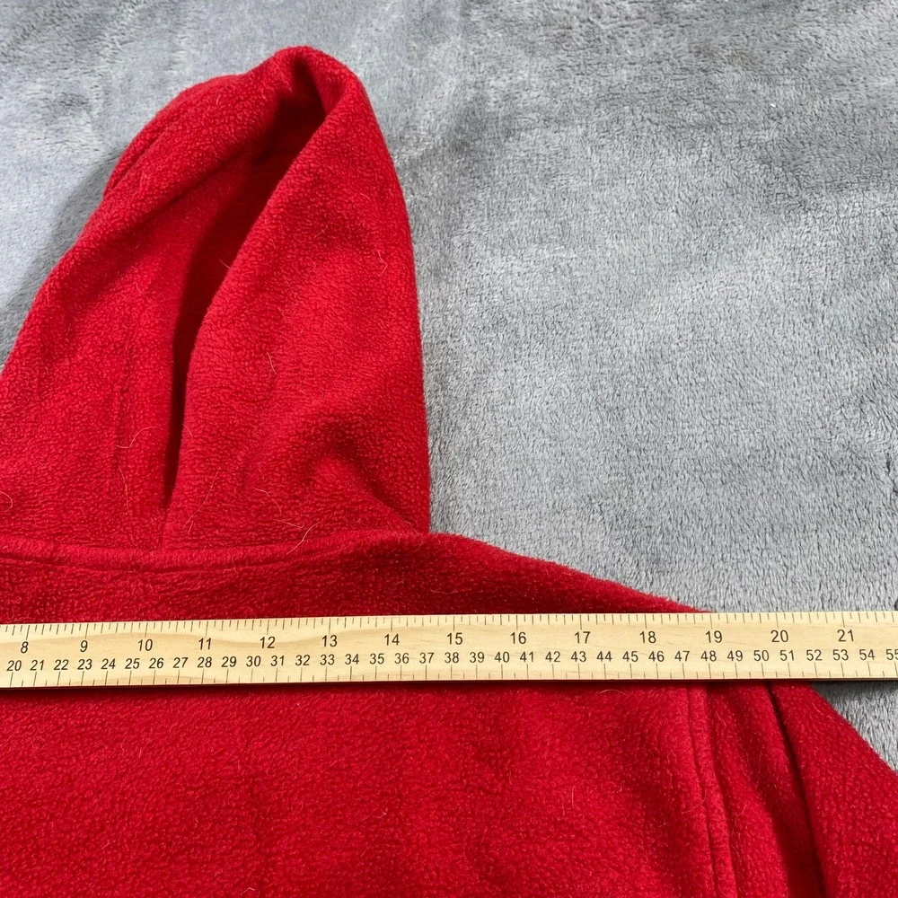 Disney Mickey Mouse Red Fleece Zip Up Hoodie Jacket XL‎ Kids Girls Christmas